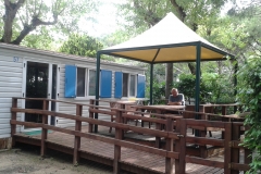 Rampe zum Mobilhome